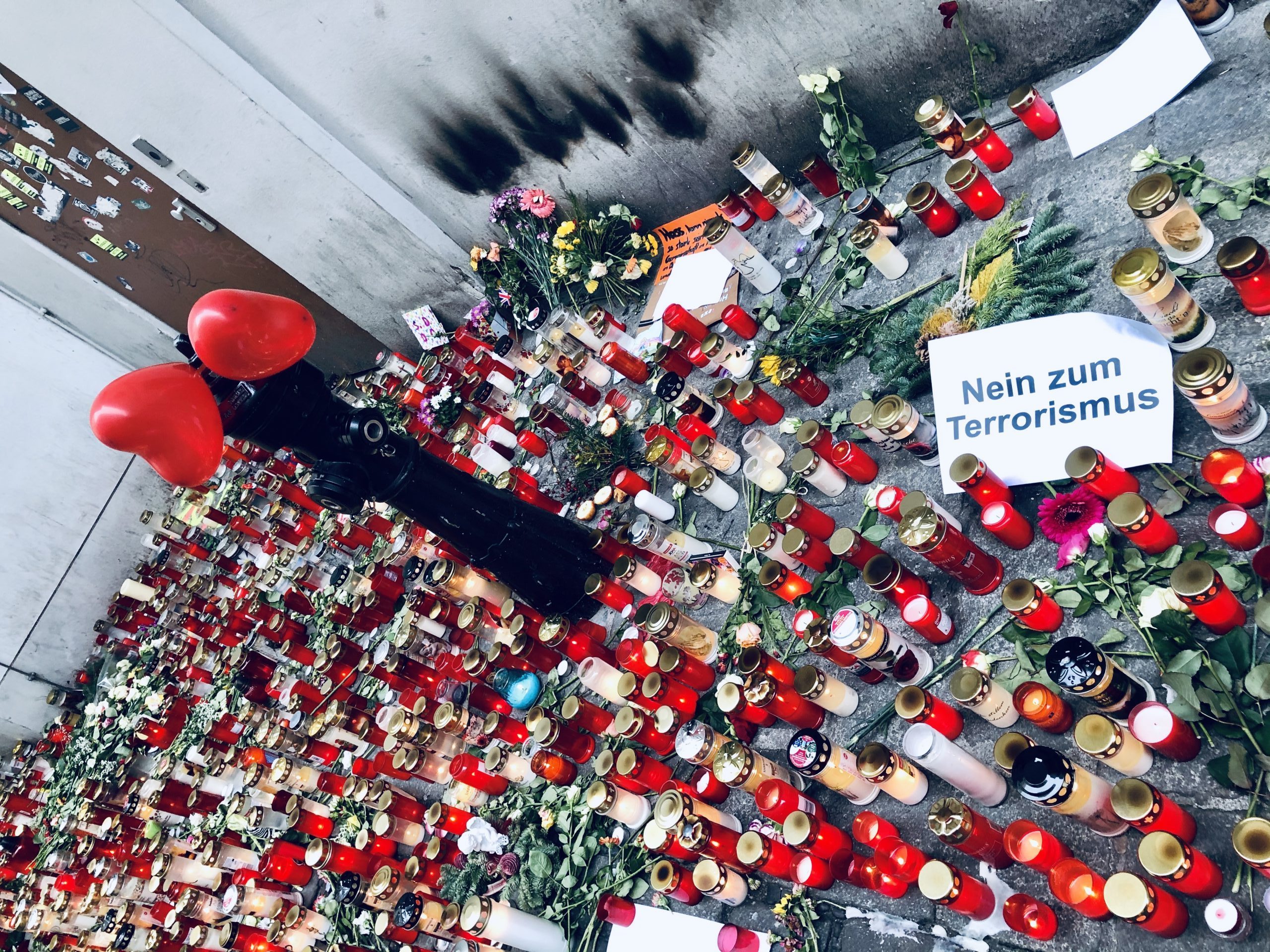 Lichtermeer für die Opfer des Terroranschlags in Wien